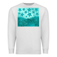 Oatmeal Heather turquoise glitter star Premium Sweatshirt - JahusDesignShop