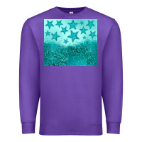 Purple turquoise glitter star Premium Sweatshirt - JahusDesignShop