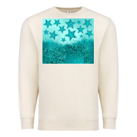 Sandshell turquoise glitter star Premium Sweatshirt - JahusDesignShop