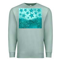 Seafoam turquoise glitter star Premium Sweatshirt - JahusDesignShop