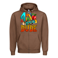 Chestnut 4th grade dude Zipper Hoodie - texasbilliewilder