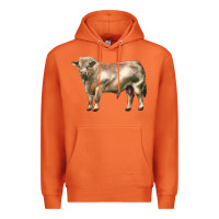 Carrot charolais bull Premium Hoodie - LillyAllenDesigns