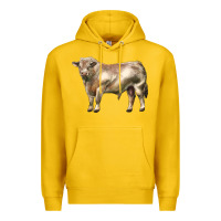 Lemon charolais bull Premium Hoodie - LillyAllenDesigns