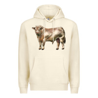 Sandshell charolais bull Premium Hoodie - LillyAllenDesigns