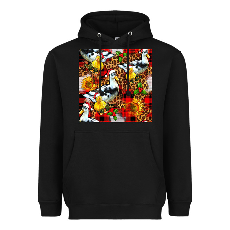 Christmas Leopard Duck Heavyweight Hoodie by FaDigitalArtStudio | Teevron