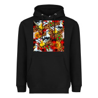 Black christmas leopard duck Heavyweight Hoodie - FaDigitalArtStudio