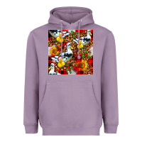 Lavender christmas leopard duck Heavyweight Hoodie - FaDigitalArtStudio