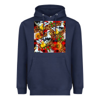 Navy christmas leopard duck Heavyweight Hoodie - FaDigitalArtStudio