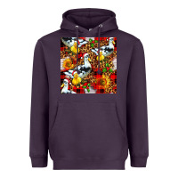 Plum christmas leopard duck Heavyweight Hoodie - FaDigitalArtStudio
