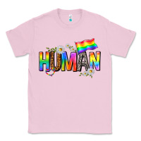 Bubblegum Pink human with daisies Classic Tee - texasbilliewilder