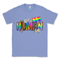 Colony Blue human with daisies Classic Tee - texasbilliewilder