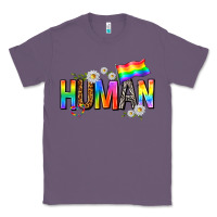 Lavender human with daisies Classic Tee - texasbilliewilder