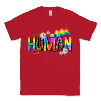 Red human with daisies Classic Tee - texasbilliewilder
