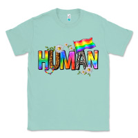 Seafoam human with daisies Classic Tee - texasbilliewilder