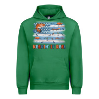 Emerald fishing lure flag keepin' it reel Urban Hoodie - MaliasSmallBusiness