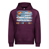 Mauve Wine fishing lure flag keepin' it reel Urban Hoodie - MaliasSmallBusiness