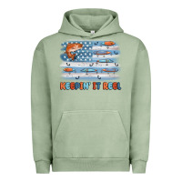 Pigment Oil Green fishing lure flag keepin' it reel Urban Hoodie - MaliasSmallBusiness