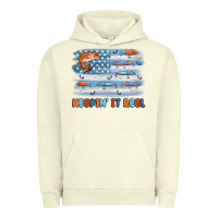 Pigment Pistachio fishing lure flag keepin' it reel Urban Hoodie - MaliasSmallBusiness
