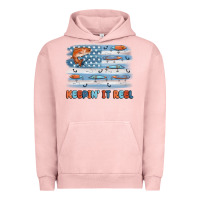 Pigment Salmon fishing lure flag keepin' it reel Urban Hoodie - MaliasSmallBusiness
