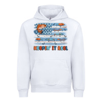 White fishing lure flag keepin' it reel Urban Hoodie - MaliasSmallBusiness