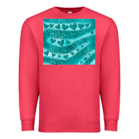 Cardinal turquoise glitter heart Premium Sweatshirt - JahusDesignShop