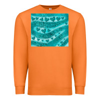 Carrot turquoise glitter heart Premium Sweatshirt - JahusDesignShop