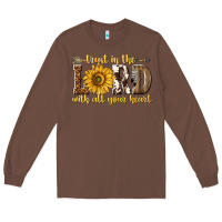 Chestnut Trust in the lord with all your heart Long Sleeve Tee - texasbilliewilder