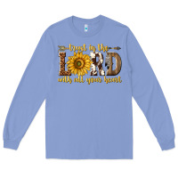 Colony Blue Trust in the lord with all your heart Long Sleeve Tee - texasbilliewilder