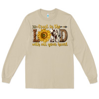 Mushroom Trust in the lord with all your heart Long Sleeve Tee - texasbilliewilder