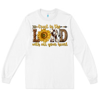 White Trust in the lord with all your heart Long Sleeve Tee - texasbilliewilder