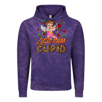 Cloud Purple little miss cupid Vintage Hoodie - AdoDesignShop