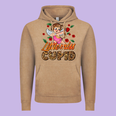 Little Miss Cupid Vintage Hoodie Designed By Adodesignshop