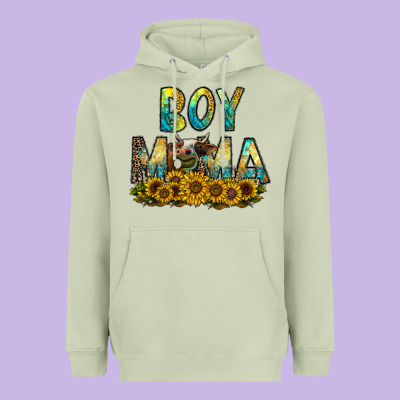 Boy Mama Heavyweight Hoodie Designed By Cowhidedigitalart