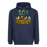 Navy boy mama Heavyweight Hoodie - CowhideDigitalArt