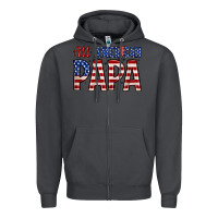 Smoke all American papa Zipper Hoodie - Zillion Design Studio