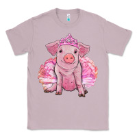 Lilac Balerina pig with tutu Classic Tee - RanaPortraitStore