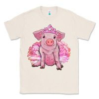 Natural Balerina pig with tutu Classic Tee - RanaPortraitStore