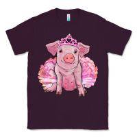 Plum Balerina pig with tutu Classic Tee - RanaPortraitStore