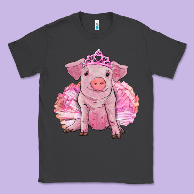 Balerina Pig With Tutu Classic Tee Designed By Ranaportraitstore