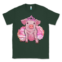 Sports Green Balerina pig with tutu Classic Tee - RanaPortraitStore