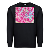 Black pink leopard glitter Premium Sweatshirt - JahusDesignShop
