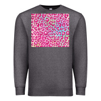 Charcoal Heather pink leopard glitter Premium Sweatshirt - JahusDesignShop