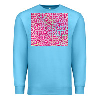 Ocean Blue pink leopard glitter Premium Sweatshirt - JahusDesignShop