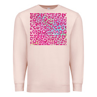 Pale Pink pink leopard glitter Premium Sweatshirt - JahusDesignShop