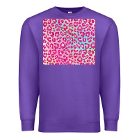 Purple pink leopard glitter Premium Sweatshirt - JahusDesignShop