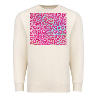 Sandshell pink leopard glitter Premium Sweatshirt - JahusDesignShop
