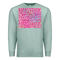 Seafoam pink leopard glitter Premium Sweatshirt - JahusDesignShop