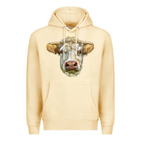 Pina Colada Charolais bull face Premium Hoodie - LillyAllenDesigns