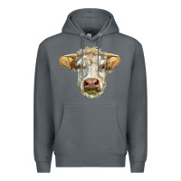 Rock Charolais bull face Premium Hoodie - LillyAllenDesigns