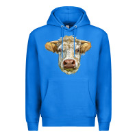 True Royal Charolais bull face Premium Hoodie - LillyAllenDesigns